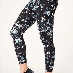Sweaty Betty Black and Blue Camo Leggings